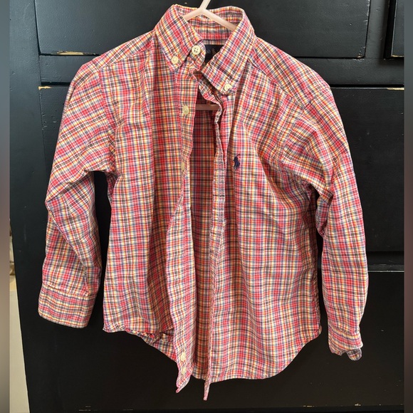 Ralph Lauren Pink Plaid Button Down Shirt Lightweight Cotton - Picture 1 of 4